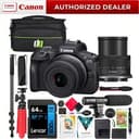Canon EOS R100 Mirrorless Camera w/ RF-S 18-45mm Lens Kit Pro Bundle