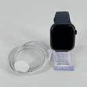 Apple Watch (Series 10) 46mm Jet Black Aluminum (LTE) w/ Sport Band - Excellent
