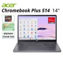 Acer Chromebook Plus 514 - 14" AMD Ryzen 3 7320C 8GB RAM 256GB SSD Refurbished