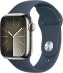Apple Watch Series 9 (GPS + LTE) 41MM Silver Stainless Steel Case Storm Blue