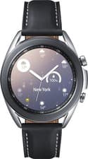 Samsung Galaxy Watch3 (41MM), Mystic Silver (Bluetooth) Black Band