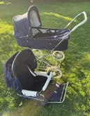 VINTAGE 1990s Emmaljunga Viking Carriage Pram Baby Stroller made in Sweden