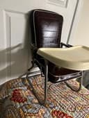 Vintage 1987 Wonda Chair Full Set Bassinet Stroller High Chair Car Seat Burgundy