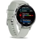 Garmin Venu 3S Fitness GPS Smartwatch Silver Bezel / Gray Band (41mm)