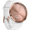 Garmin vivomove HR Rose Gold Stainless Steel Bezel White Case & Silicone Band