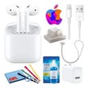 Apple AirPods with Wireless Charging (2nd Gen) with Cable Ties + USB Charger