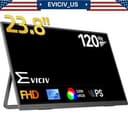 EVICIV 23.8" Up To 120Hz Portable Gaming Monitor AMD FreeSync Premium 1080P 2025