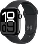 Apple Watch Series 10 (GPS + LTE) Jet Black 46MM Aluminum Case Black Sport Band