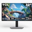 TCL 32" G64 Series QHD HDR QD-Mini LED Gaming Monitor Black and Gray 32G64
