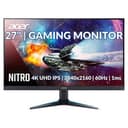 Acer Nitro 27"Gaming Monitor 4K UHD IPS 3840x2160 60Hz 1ms VG270K Lbmiipx Refurb