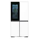 Samsung - Bespoke 29 Cu. Ft. 4-Door Flex French Door Refrigerator with Auto Open Door - White Glass