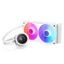 NZXT - Kraken Plus RGB 240mm Radiator CPU Liquid Cooler (1 x F240 RGB Core single-frame fan) with 1.54" Square LCD - White