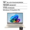 Lenovo - Yoga 7 2-in-1 - Copilot+ PC - 16" Full HD LCD Touchscreen Laptop - AMD Ryzen AI 7 350 2025 - 16GB Memory - 1TB SSD - Seashell