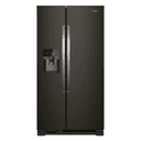 Whirlpool - 21 Cu. Ft. Side-by-Side Refrigerator with LED Interior Lighting - Black Stainless Steel