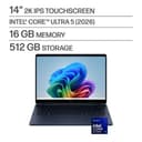 HP - OmniBook X Flip 2-in-1 14" 2K Touchscreen Laptop - Intel Core Ultra 5 - 16GB Memory - 512GB SSD - Atmospheric Blue