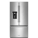 KitchenAid - 36 in. Wide 23.8 cu. ft. Counter-Depth French Door Platinum Interior Refrigerator with PrintShield Finish - Stainless Steel with PrintShieldâ„¢ Finish