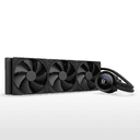 NZXT - Kraken Plus 360mm Radiator CPU Liquid Cooler (3 x 120mm F120P Fans) with 1.54" Square LCD - Black