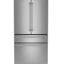 Café - 23.2 Cu. Ft. 4-Door French Door Counter-Depth Smart Refrigerator with Dual Dispense AutoFill Pitcher - Stainless Steel