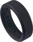 The Ridge Wallet - 8MM SILICONE RING SET - Size 10 - Royal Black