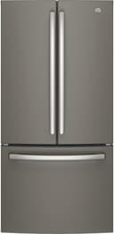 GE - 33 in. Wide 24.7 Cu. Ft. French Door Refrigerator with Internal Water Dispenser - Slate