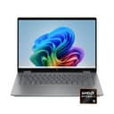 HP - OmniBook X Flip 2-in-1 - Copilot+ PC - 14" 2K Touch-Screen Laptop - AMD Ryzen AI 5 340 2025 - 16GB Memory - 512GB SSD - Meteor Silver