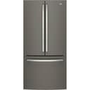 GE - 33 in. Wide 18.6 Cu. Ft. French Door Counter-Depth Refrigerator with Internal Water Dispenser - Slate