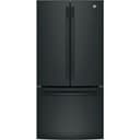 GE - 18.6 Cu. Ft. French Door Counter-Depth Refrigerator with Internal Water Dispenser - High Gloss Black
