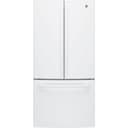 GE - 18.6 Cu. Ft. French Door Counter-Depth Refrigerator with Internal Water Dispenser - High Gloss White