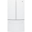 GE - 36 in. Wide 27.0 Cu. Ft. French Door Refrigerator with Internal Water Dispenser - High Gloss White