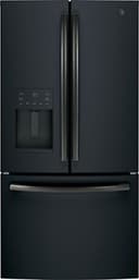 GE - 36 in. Wide 25.6 Cu. Ft. French Door Refrigerator with In-the-Door Ice Maker - Black Slate
