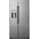 Café - 33 in. Wide 21.9 Cu. Ft. Side-by-Side Counter-Depth Refrigerator, Customizable - Stainless Steel
