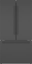 Bosch - 800 Series 36 in. Wide 21 Cu. Ft. French Door Counter-Depth Smart Refrigerator - Black Stainless Steel