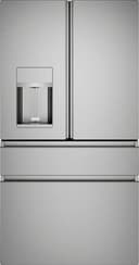 Café - 36 in. Wide 27.8 Cu. Ft. 4-Door French Door Smart Refrigerator with Convertible Drawer with Soft Freeze - Platinum Glass