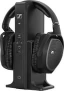 Sennheiser - RS 175 RF Wireless Headphone System for TV Listening with Bass Boost and Surround Sound Modes - Black
