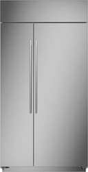 Monogram - 25.1 Cu. Ft. Side-by-Side Built-In Smart Refrigerator with Advanced Temperature Management System - Stainless Steel