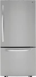 LG - 33-in Wide 25.5 Cu. Ft. Bottom-Freezer Refrigerator with Ice Maker - Stainless Steel