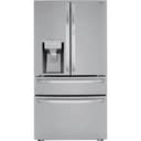 LG - 36-in Wide 29.5 Cu. Ft. 4-Door French Door-in-Door Smart Refrigerator with Craft Ice - Stainless Steel