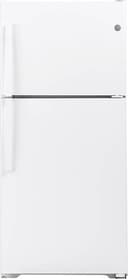 GE - 33 in. Wide 21.9 Cu. Ft. Top-Freezer Refrigerator with Garage Ready Performance - White
