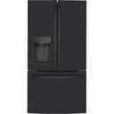 GE - 36 in. Wide 22.1 Cu. Ft. French Door Counter-Depth Refrigerator with Space Saving Ice Maker - Black Slate