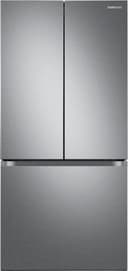 Samsung - 32 in. Wide 17.5 cu. ft. 3-Door French Door Counter Depth Smart Refrigerator with Twin Cooling Plus - Stainless Steel