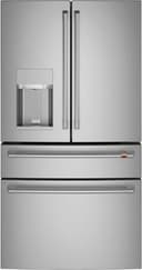Café - 36 in. Wide 22.3 Cu. Ft. 4-Door French Door Counter-Depth Smart Refrigerator, Customizable - Stainless Steel