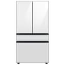 Samsung - BESPOKE 29 cu. ft. 4-Door French Door Smart Refrigerator with Beverage Center - White Glass