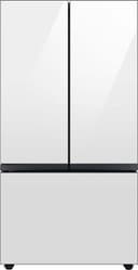 Samsung - 36 in. Wide BESPOKE 30 cu. ft. 3-Door French Door Smart Refrigerator with Beverage Center - White Glass