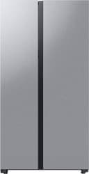 Samsung - 36 in. Wide BESPOKE Side-by-Side Smart Refrigerator with Beverage Center - Stainless Steel