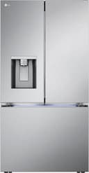 LG - Standard-Depth MAX 30.7 Cu. Ft. French Door Smart Refrigerator with Tall Ice and Water Dispenser - Stainless Steel