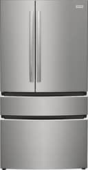 Frigidaire - Gallery 27.2 Cu. Ft. 4-Door French Door Refrigerator with Door-Edge Water Dispenser - Smudge Proof Stainless Steel