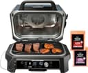 Ninja - Woodfire ProConnect Premium XL Outdoor 7-in-1 Grill & Smoker, App Enabled, Air Fryer, 2 Built-In Thermometers - Blue