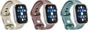 Best Buy essentials™ - Silicone Bands for Apple Watch 38mm, 40mm, 41mm, and 42mm (3-Pack) - Cream, Cherry and Sage Green