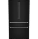 Café - 23.2 Cu. Ft. 4-Door French Door Counter-Depth Smart Refrigerator with Dual Dispense AutoFill Pitcher - Matte Black