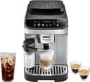 De'Longhi - Magnifica Evo Espresso Machine with Automatic Milk Frother for Hot and Iced Lattes, Coffee and More - Silver